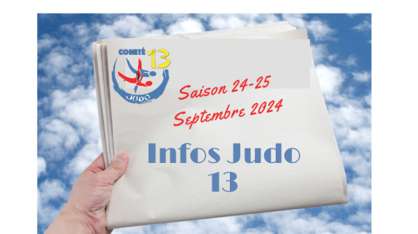 INFOS JUDO 13- SEPTEMBRE 2024